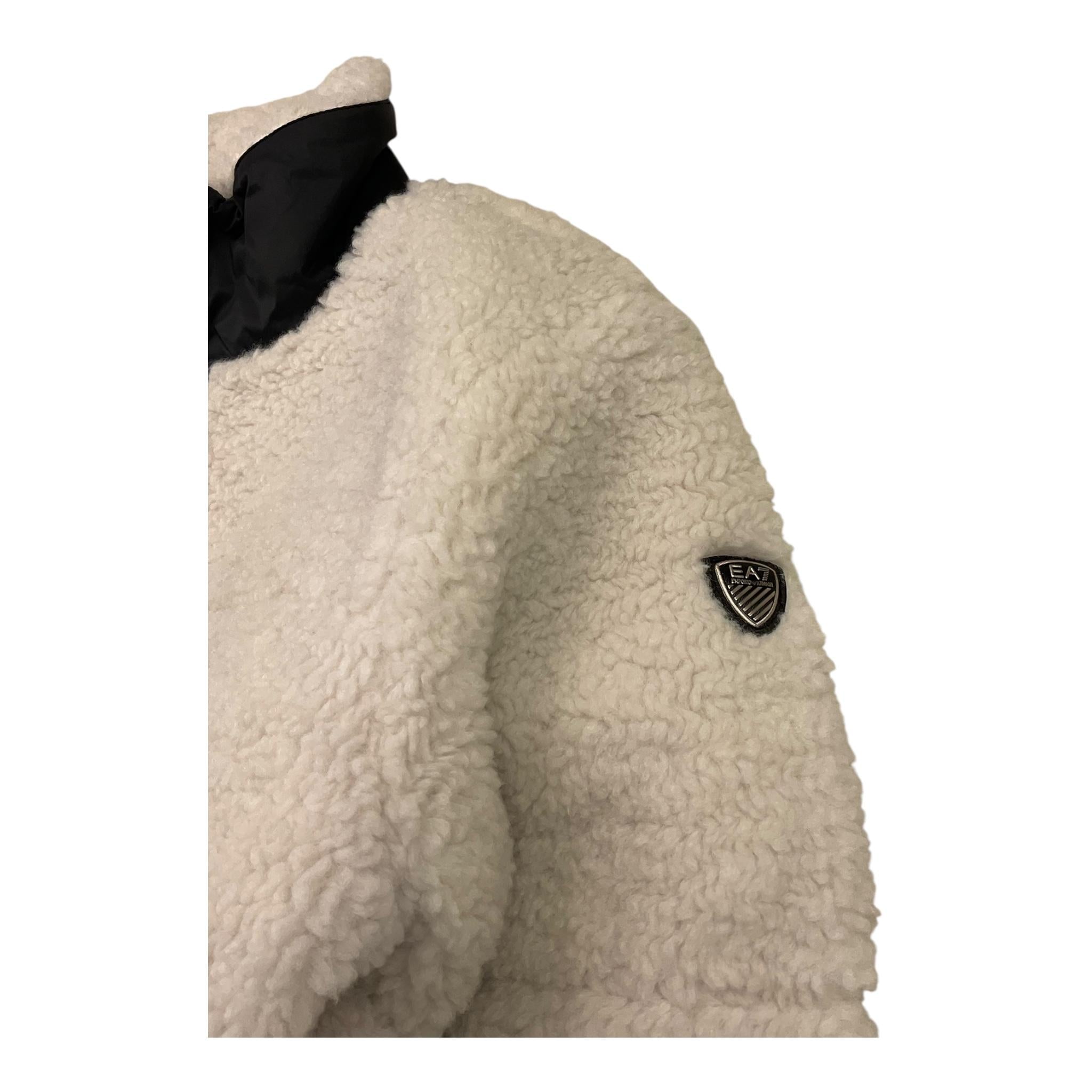EMPORIO ARMANI giubbino pelliccia tinta unita Panna per Bambino 6DFB03 PANNA EMPORIO ARMANI