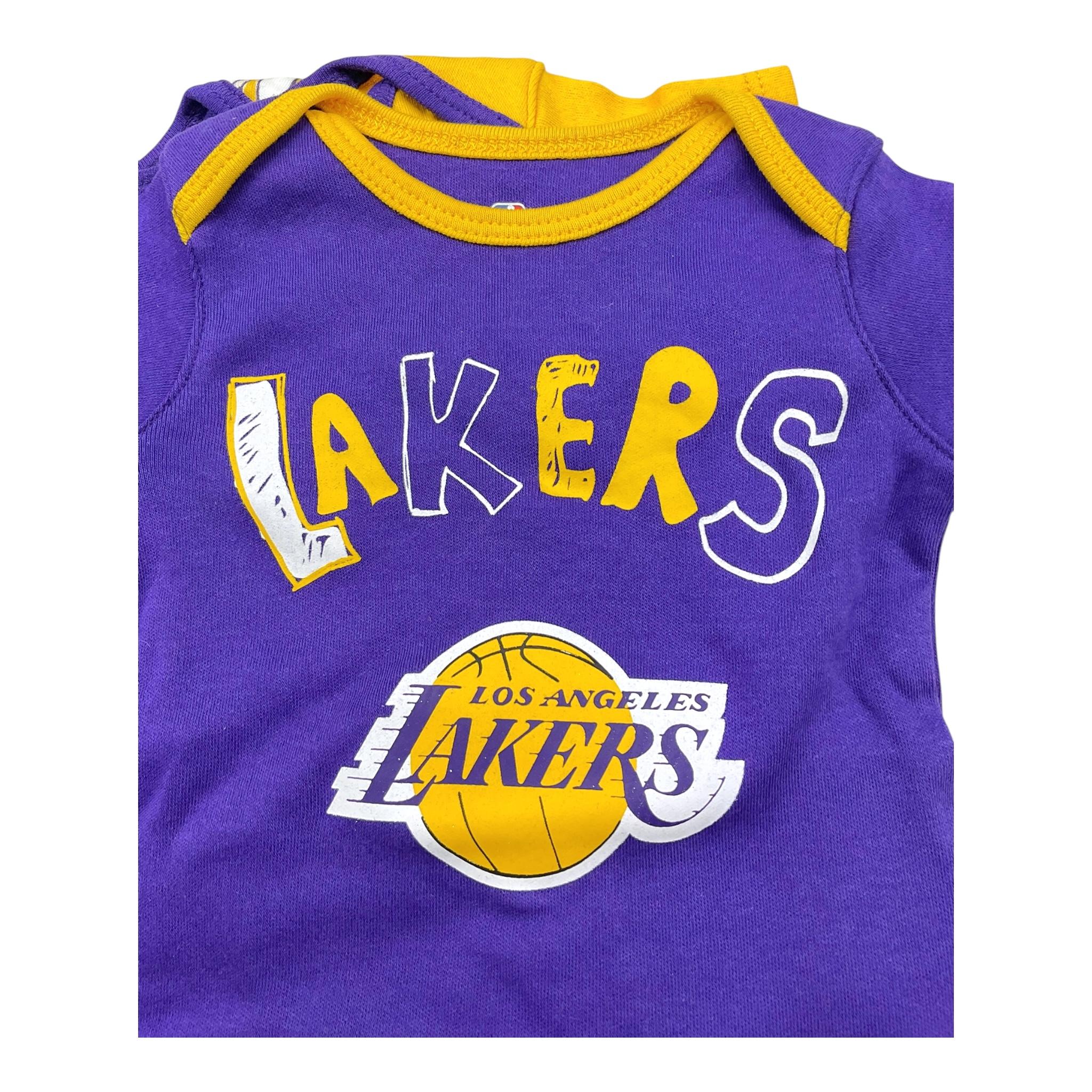 NBA set 3 body multicolor con stampa Multicolor per Neonato 176105 MULTICOLOR NBA