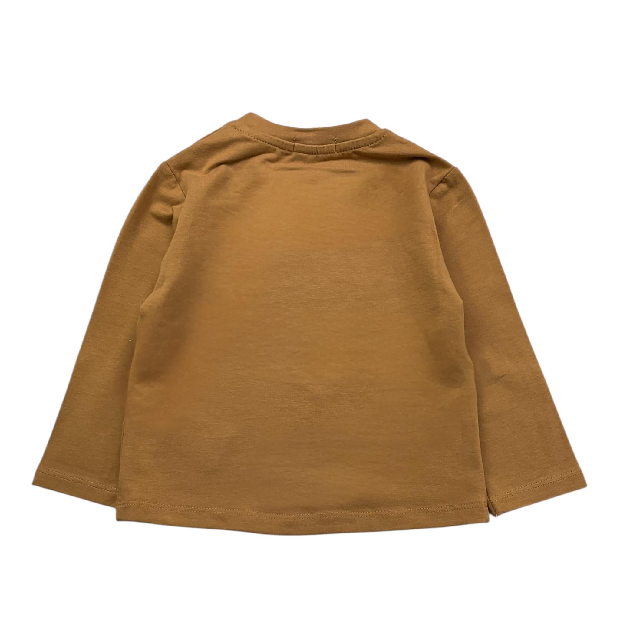 Y-CLU shirt girocollo tinta unita con stampa Cammello per Neonato BYN10751 CAMMELLO Y-CLU