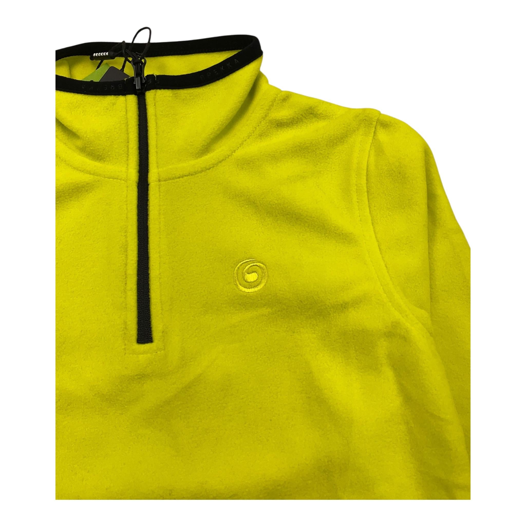 BREKKA shirt in pail tinta unita con collo zip Giallo per Bambino BRFW5011 GIALLO BREKKA