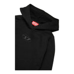 DIESEL abito in felpa tinta unita con cappuccio Nero per Bambina J02012 NERO DIESEL