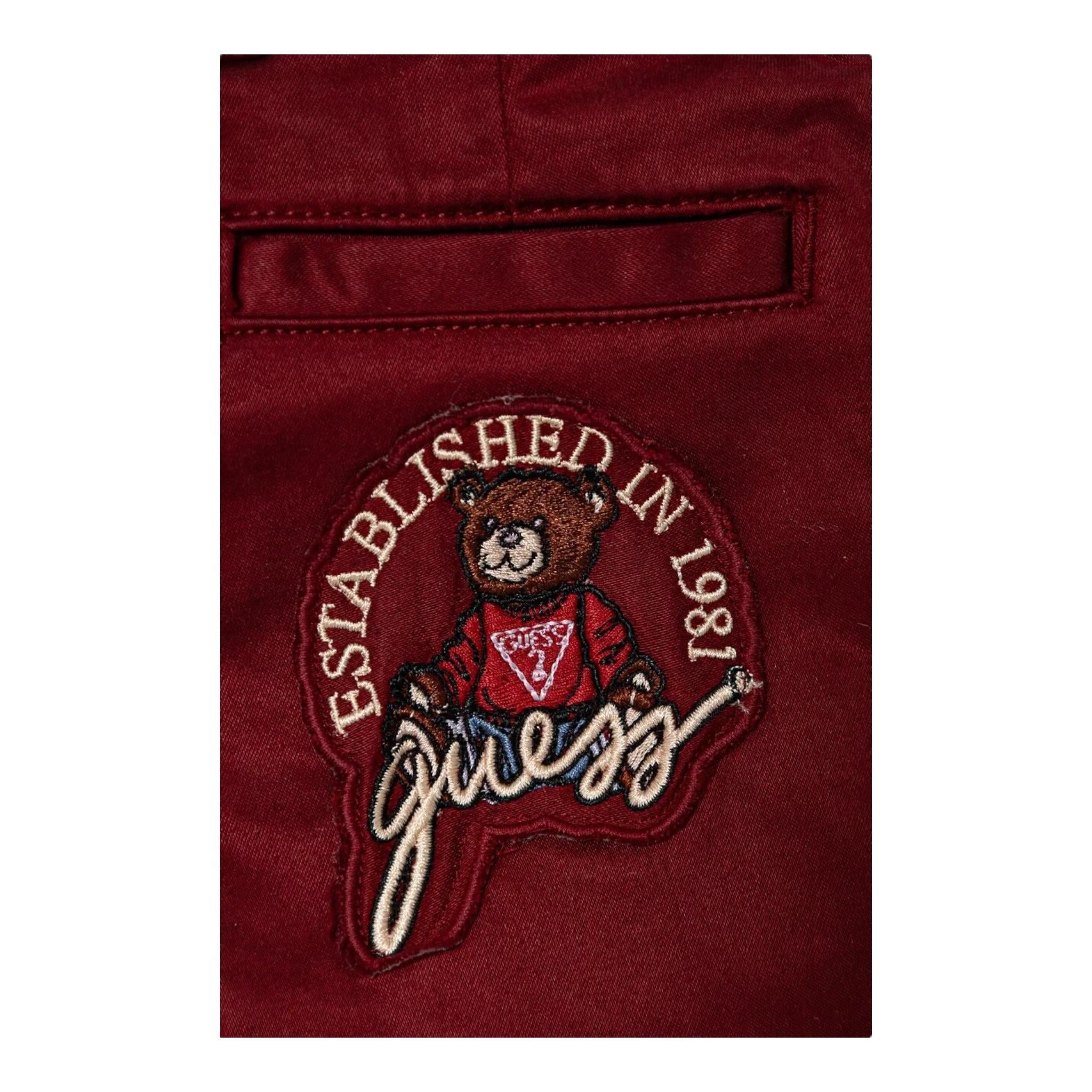 GUESS pantalone tinta unita con girovita regolbile Rosso per Neonato N4BB00WF7H0N ROSSO GUESS