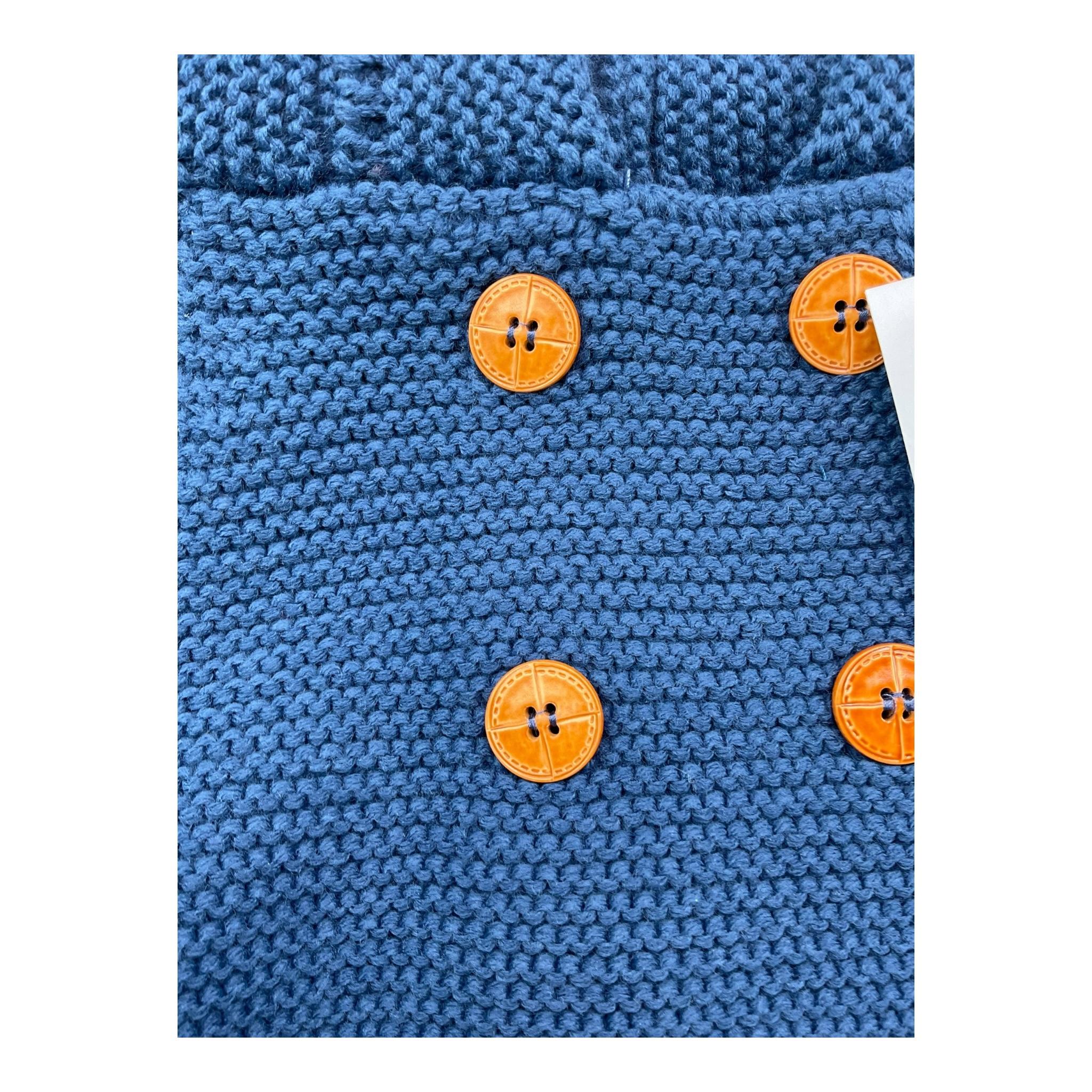 YOEDU cardigan tinta unita con cappuccio Blu per Bambino 9508J BLU YOEDU
