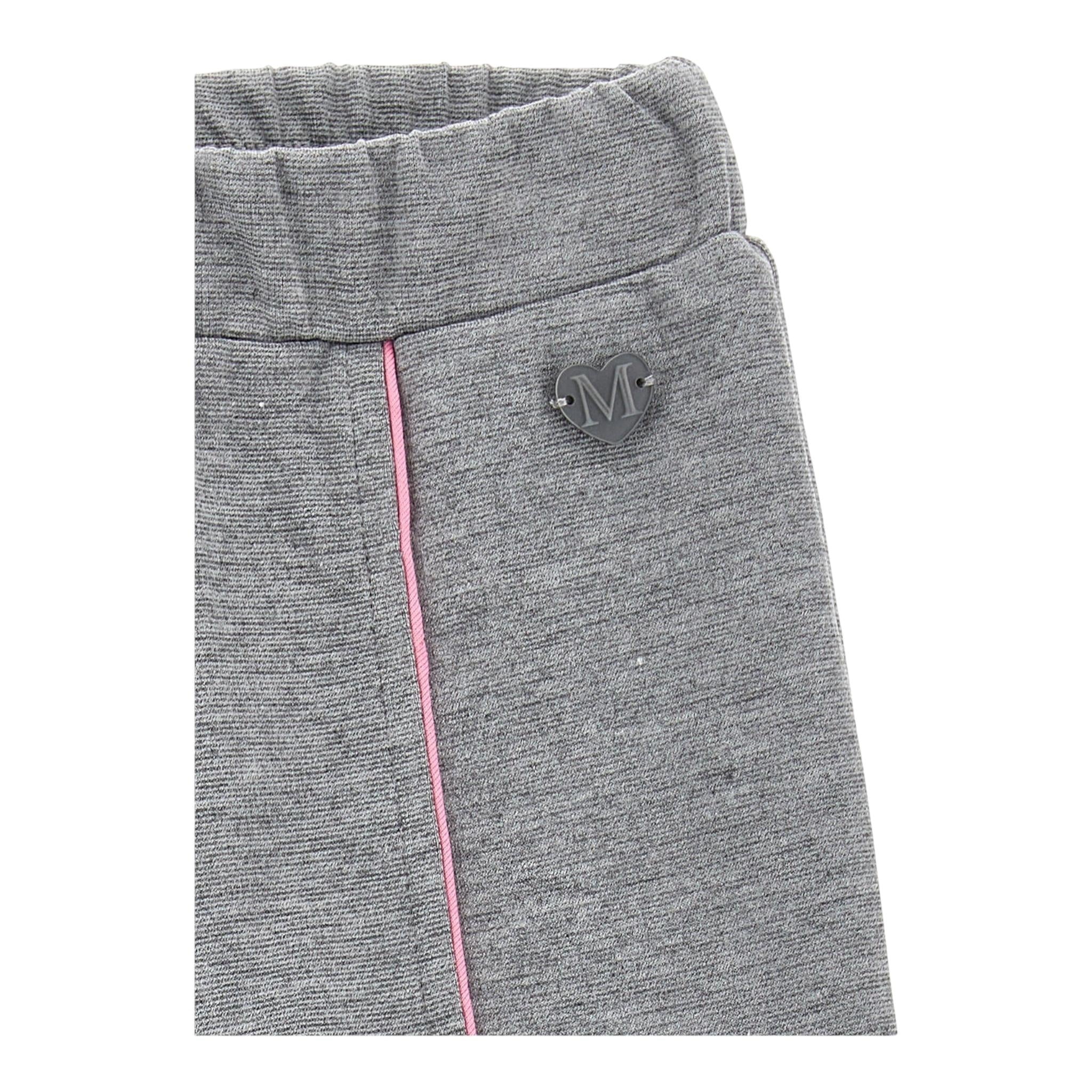 MONNALISA leggins tinta unita con profili in contrasto Grigio per Bambina 37D405J GRIGIO MONNALISA
