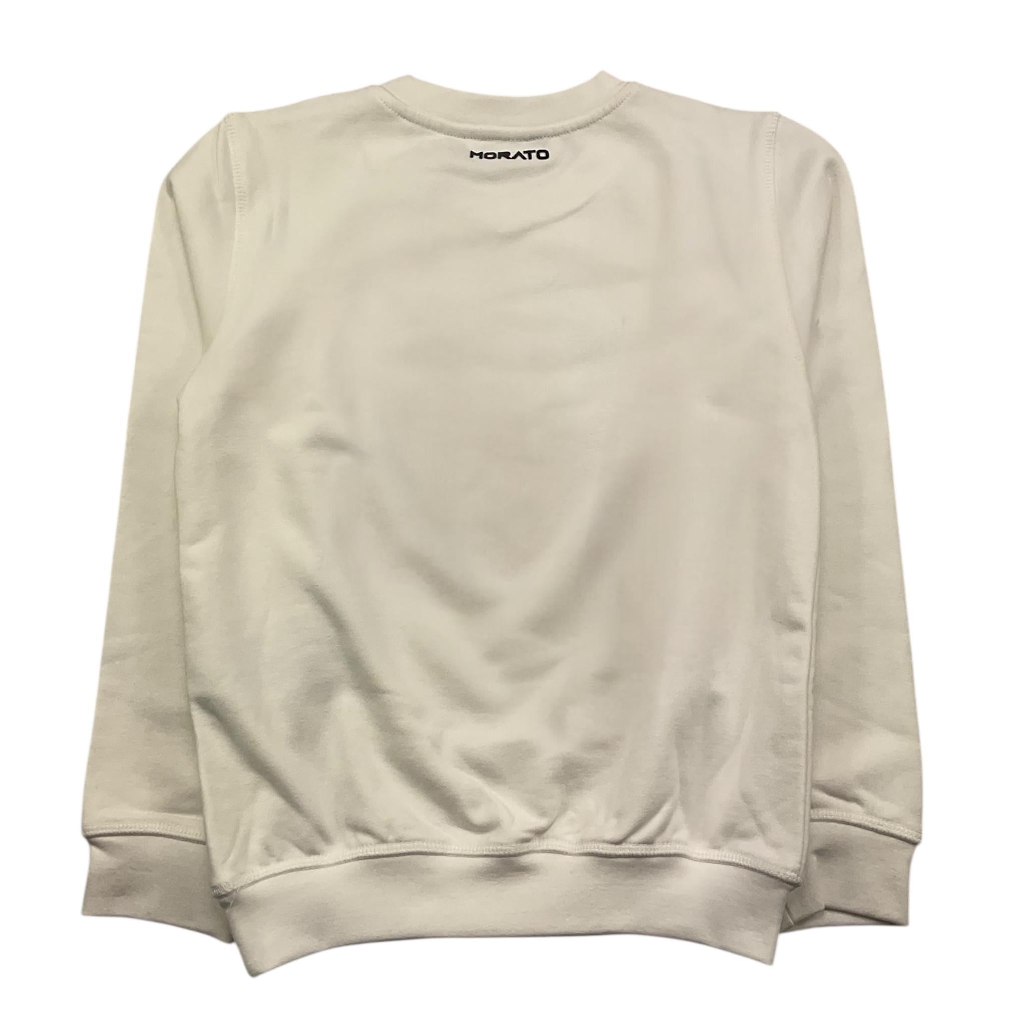 ANTONY MORATO felpa chiusa girocollo tinta unita con stampa tigre Bianco per Bambino FL0050202 BIANCO ANTONY MORATO