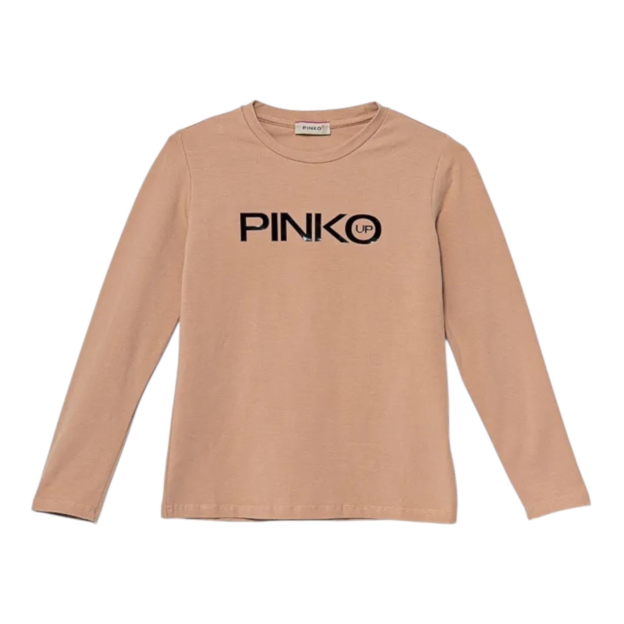 PINKO shirt girocollo tinta unita con stampa Bianco per Bambina F4PIBGTH204X BIANCO PINKO