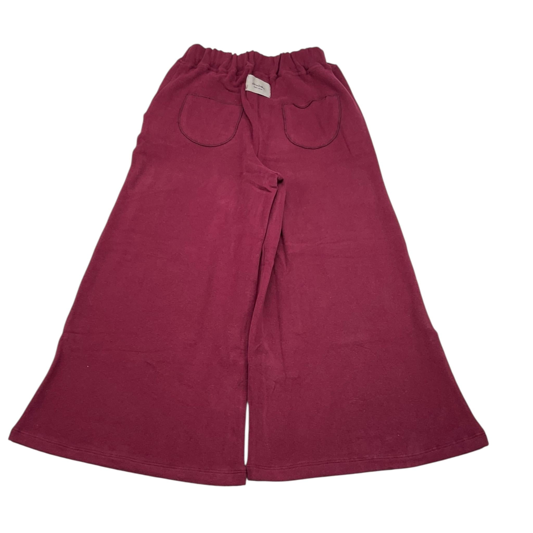 @MADILLY pantalone modello a palazzo tinta unita Bordeaux per Bambina 01926 BORDEAUX @MADILLY