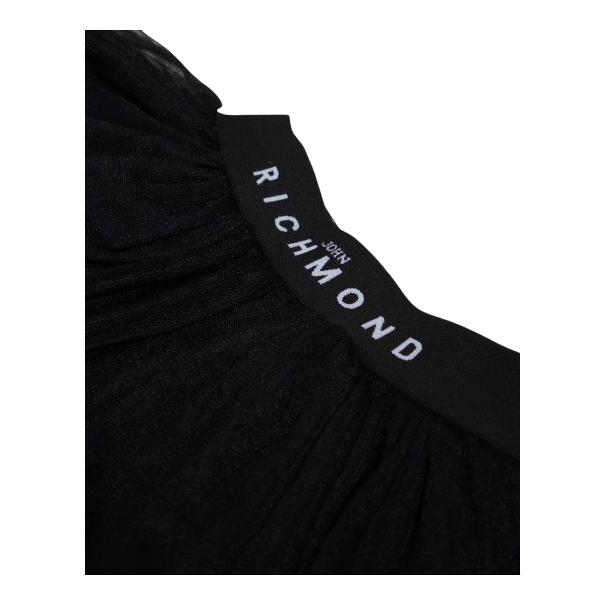JOHN RICHMOND gonna tinta unita in tulle Nero per Neonata RIA24017GO NERO JOHN RICHMOND