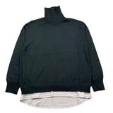 PAOLO PECORA maglia collo alto tinta unita con finta t-shirt Grigio per Bambino PP4087 GRIGIO PAOLO PECORA