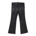 DSQUARED2 jeans tinta unita modello a zampa Nero per Bambina DQ2633 NERO DSQUARED2