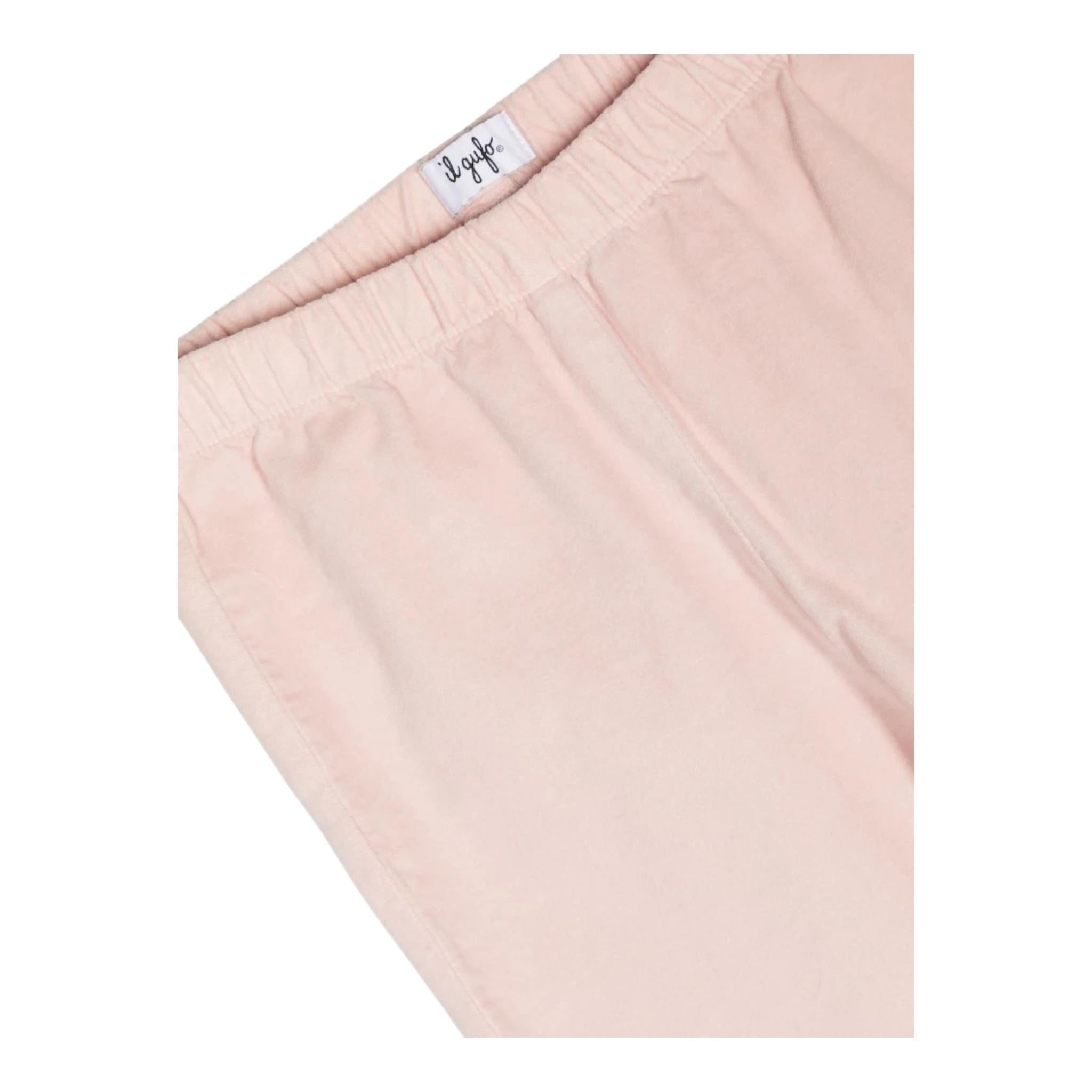 IL GUFO pantalone tinta unita modello a palazzo Rosa per Bambina A24PL382V6006 ROSA IL GUFO