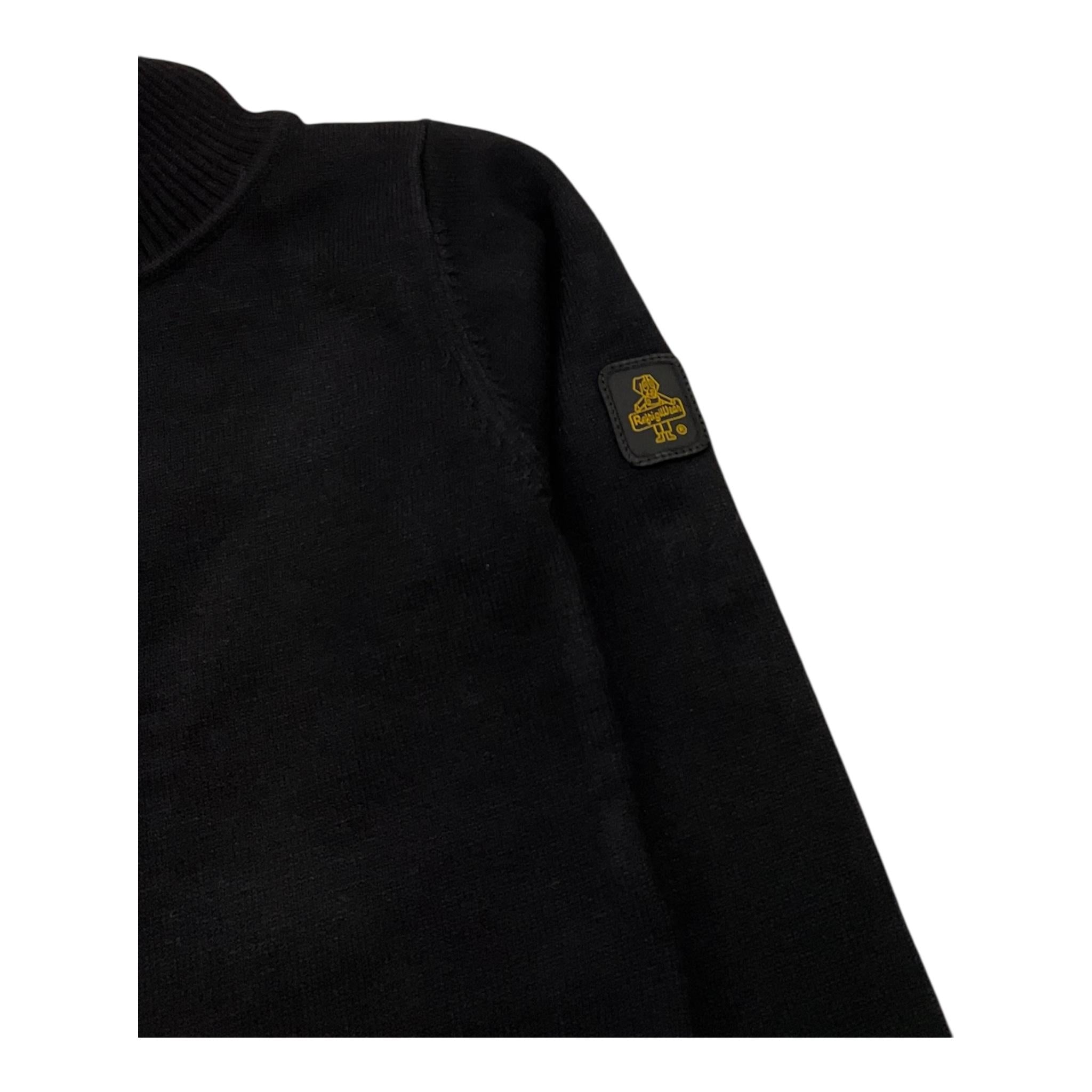 REFRIGIWEAR maglia collo alto tinta unita modello crop Nero per Bambina RWG925X NERO REFRIGIWEAR