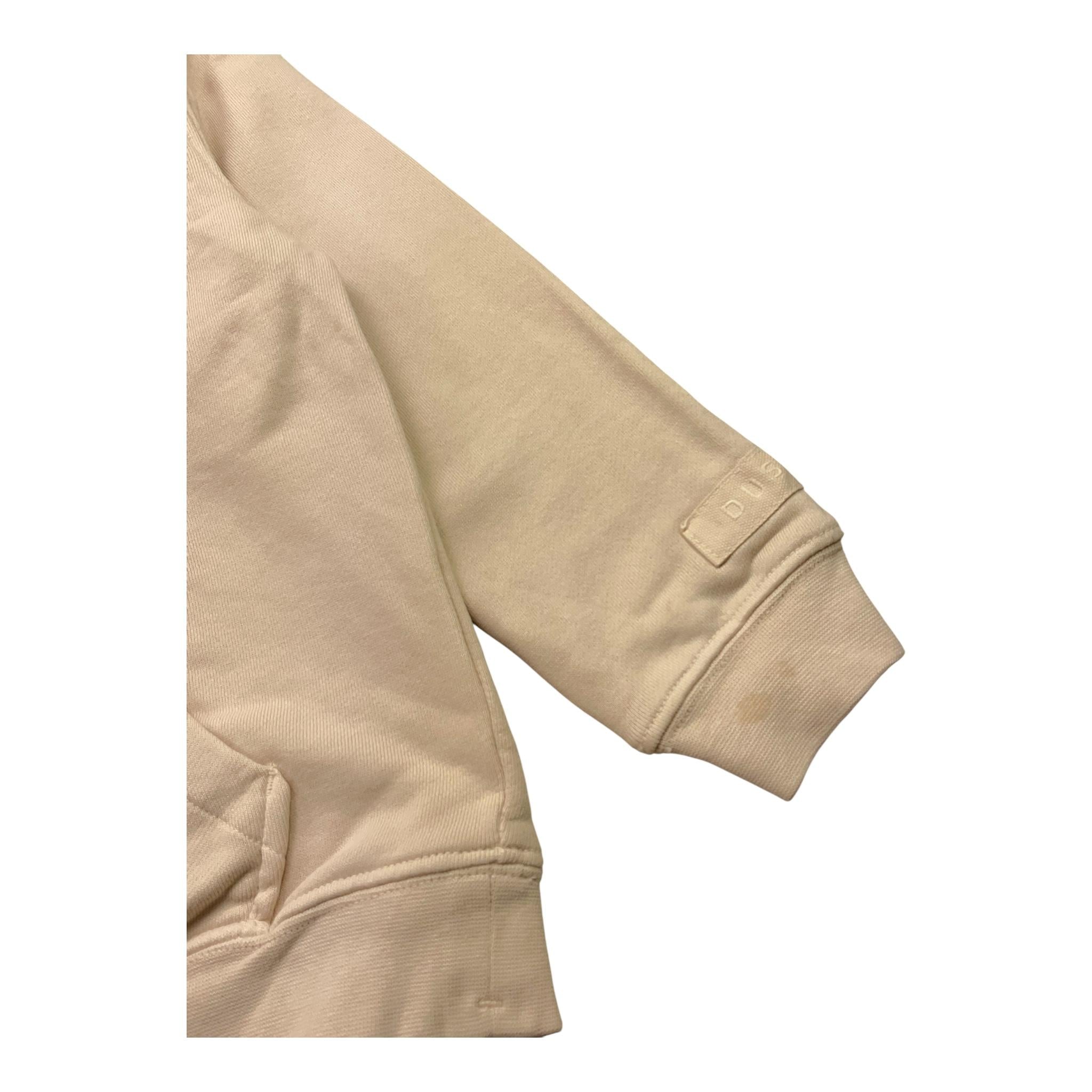 DUSTY COLOR felpa tinta unita con cappuccio Beige per Bambino DUXF4024FE BEIGE DUSTY COLOR