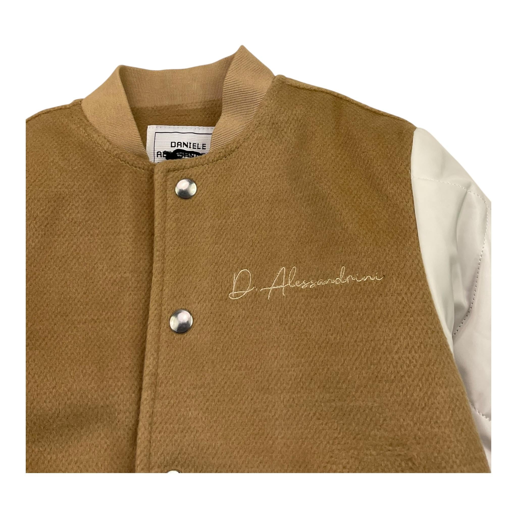 DANIELE ALESSANDRINI giubbino bicolore con bottoni Cammello per Bambino 1231O00001X CAMMELLO DANIELE ALESSANDRINI