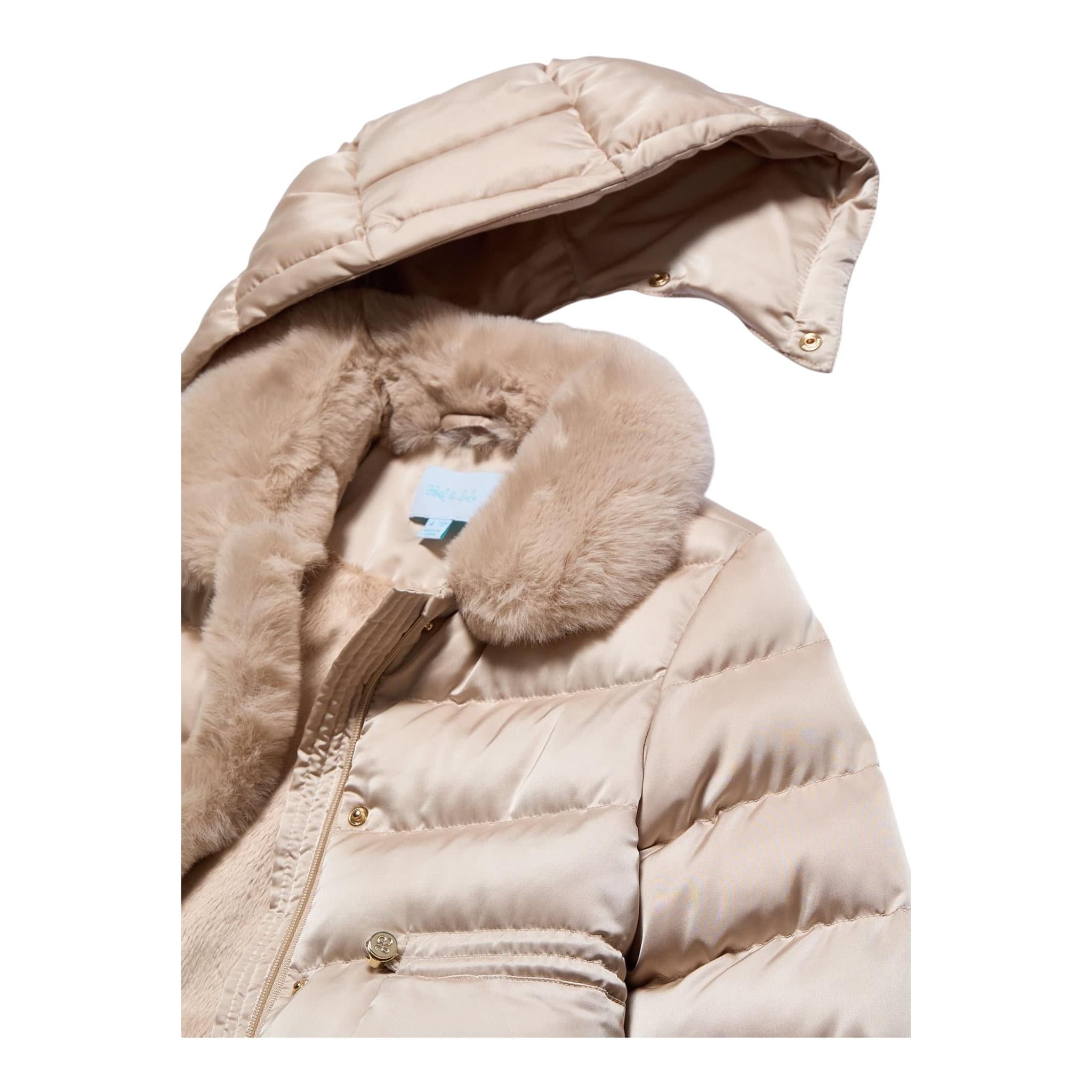 ABEL & LULA giubbino tinta unita con zip e cappuccio Beige per Bambina 5837XX BEIGE ABEL & LULA