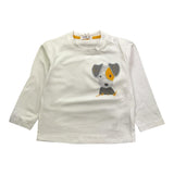 Y-CLU shirt tinta unita girocollo con stampa Bianco per Neonato BYN10772 BIANCO Y-CLU