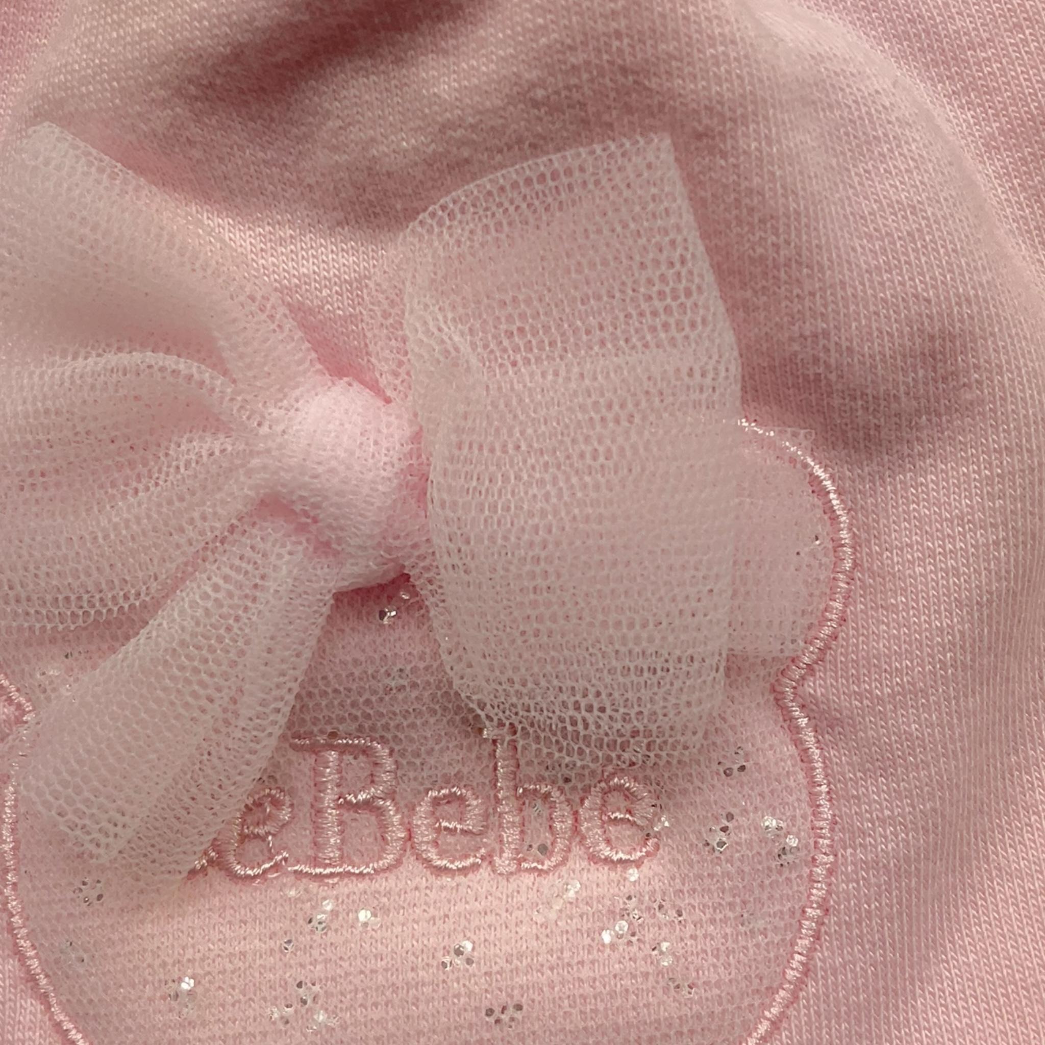 LE BEBE' cappello tinta unita con stampa Rosa per Neonata LBG4887 ROSA LE BEBE'