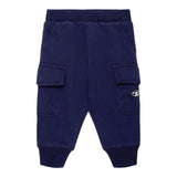 DIESEL pantalone tuta tinta unita cn tasche Blu per Neonato K00583 BLU DIESEL