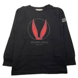 ICEBERG shirt girocollo tinta unita con stampa Nero per Bambino TSICE5320B NERO ICEBERG