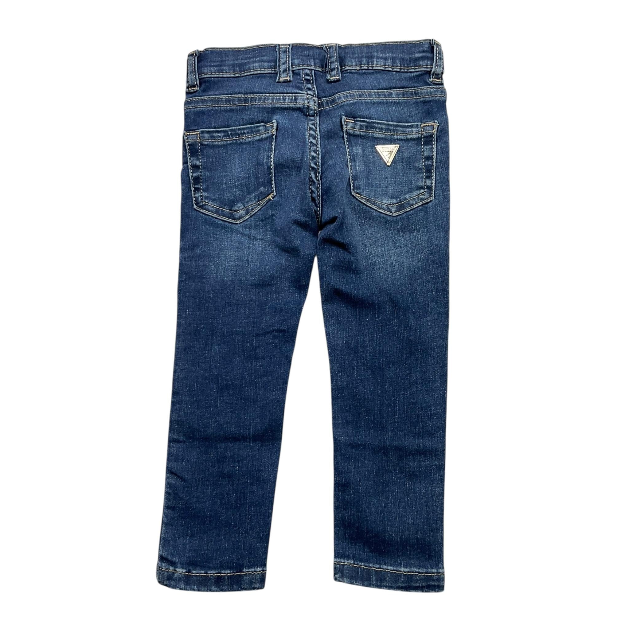 GUESS jeans tinta unita con paillettes Blu per Neonato N2RA08D4GV0N BLU GUESS