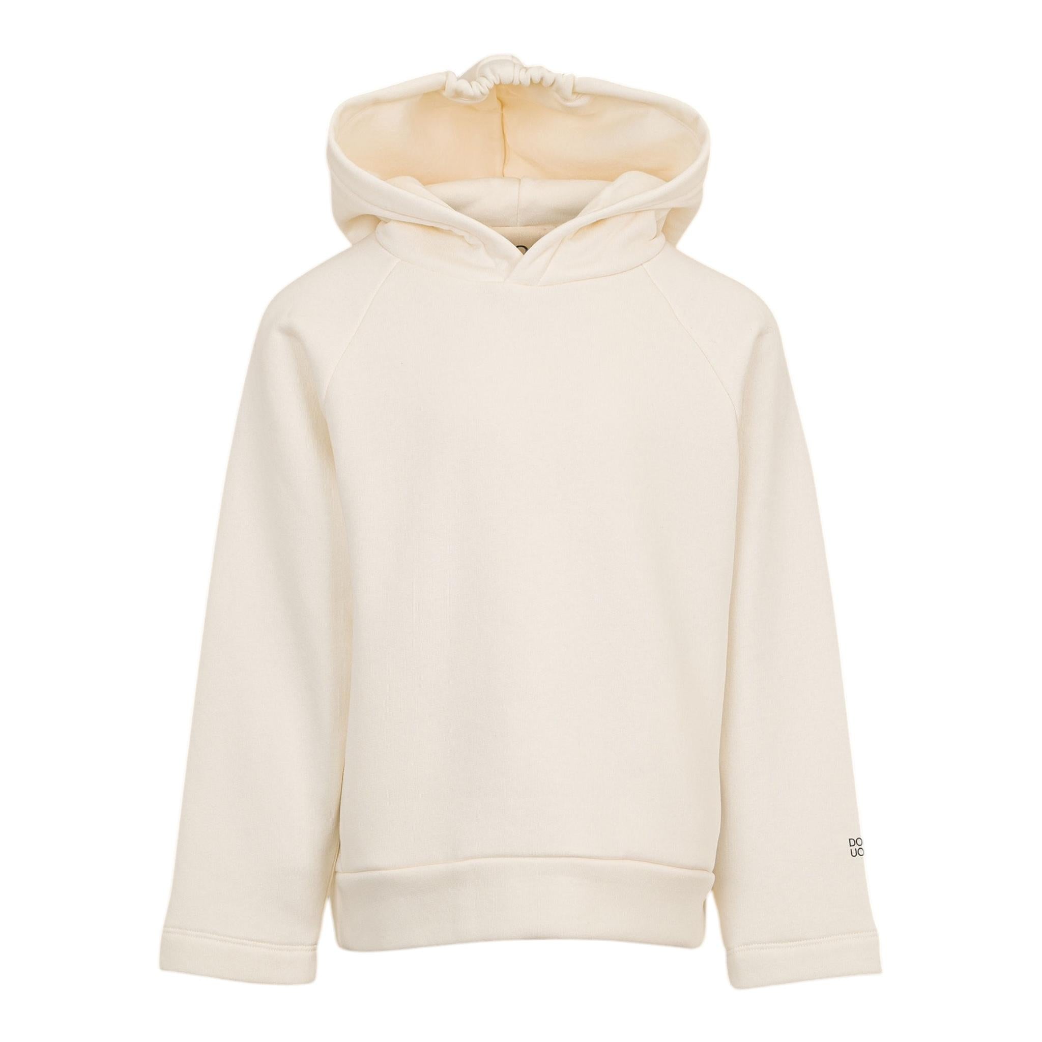 DOU DOU felpa chiusa con cappuccio tinta unita Panna per Bambino DV4P90 PANNA DOU DOU