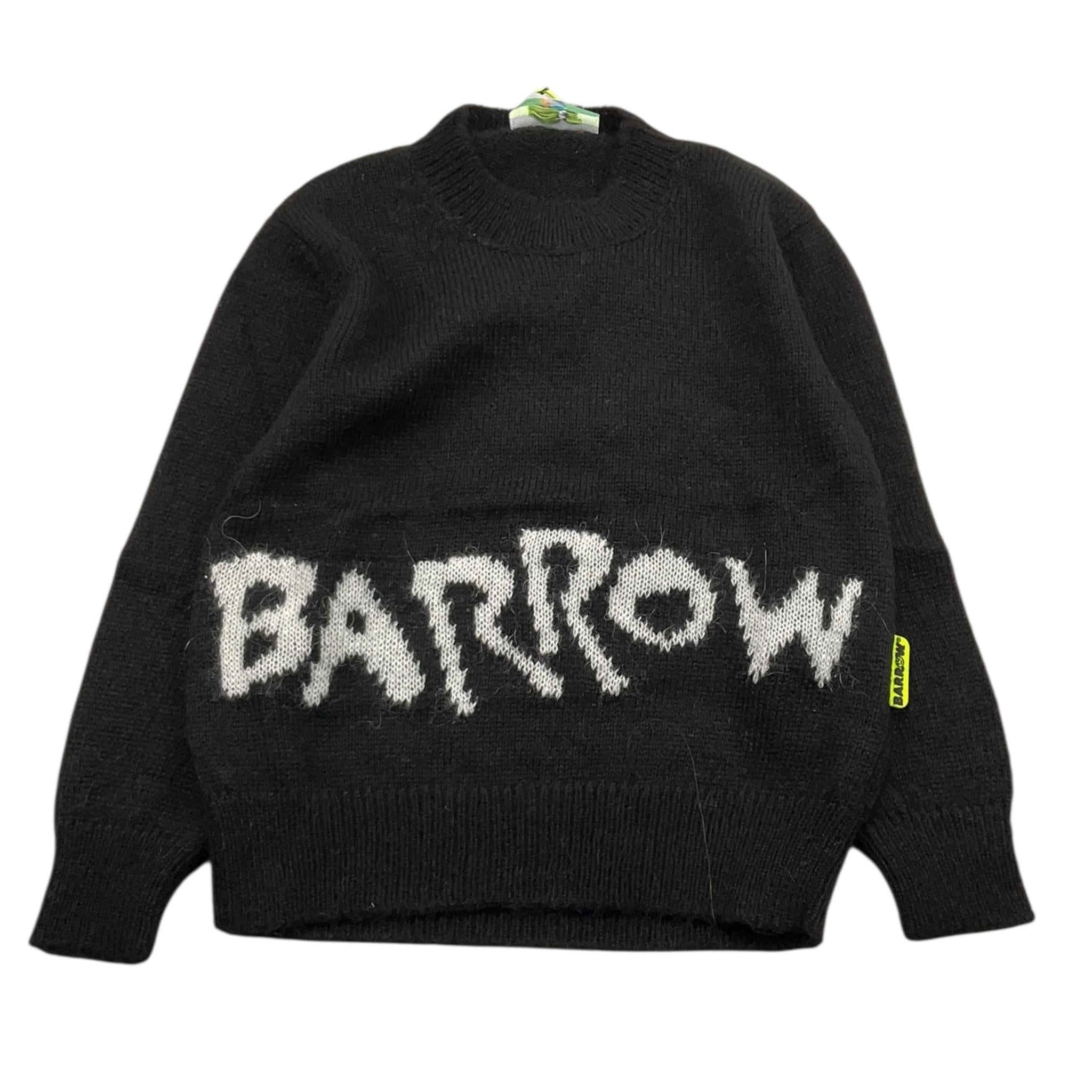 BARROW KIDS maglia tinta unita con stampa retro Nero per Bambino F3BKJUJP036 NERO BARROW KIDS