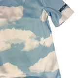 MOSCHINO abito bicolore mezza manica con stampa Bianco/azzurro per Bambina HDV0H4 BIANCO/AZZURRO MOSCHINO