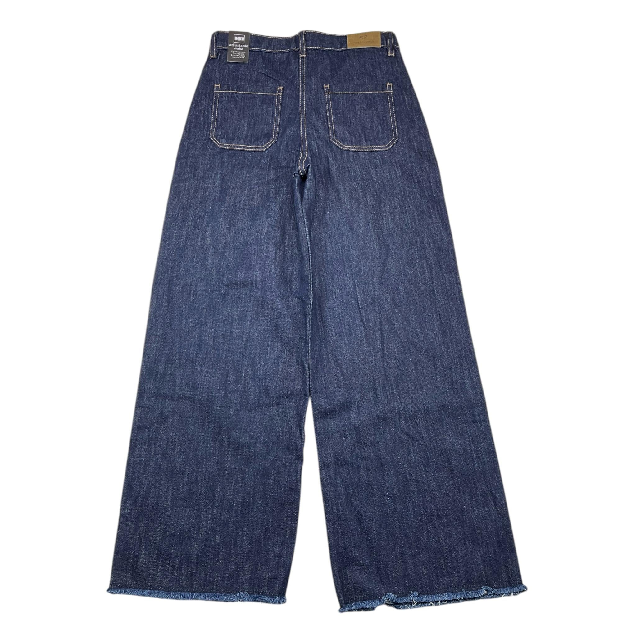SARABANDA jeans tinta unita modello palazzo Blu per Bambina A719 BLU SARABANDA