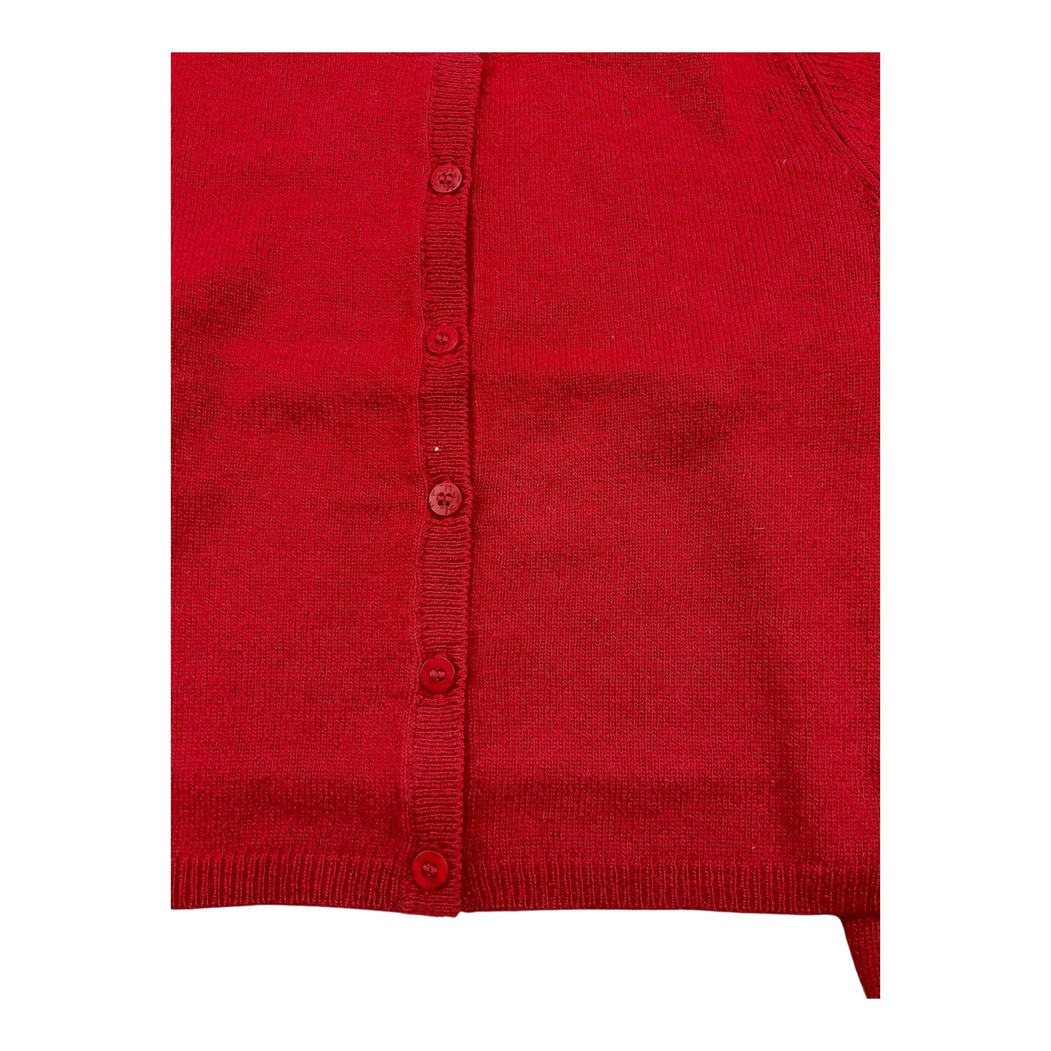 IL GUFO cardigan tinta unita con bottoni Rosso per Bambina A24GF201EM220 ROSSO IL GUFO