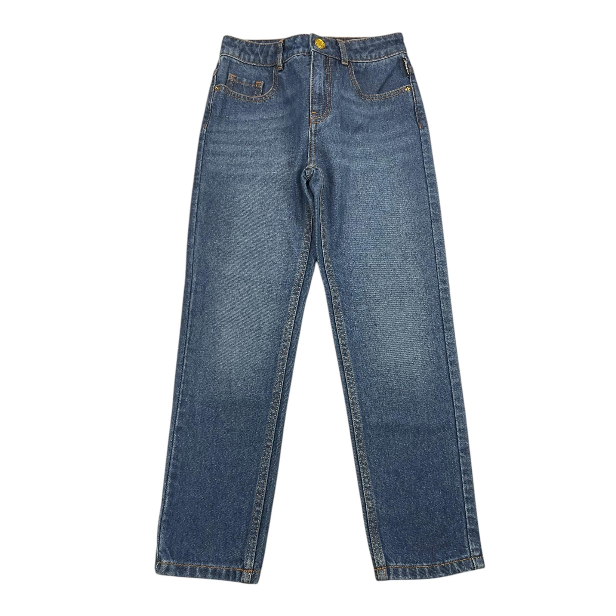 MOSCHINO jeans tinta unita con girovita regolabile Blu per Bambina HDP06L BLU MOSCHINO
