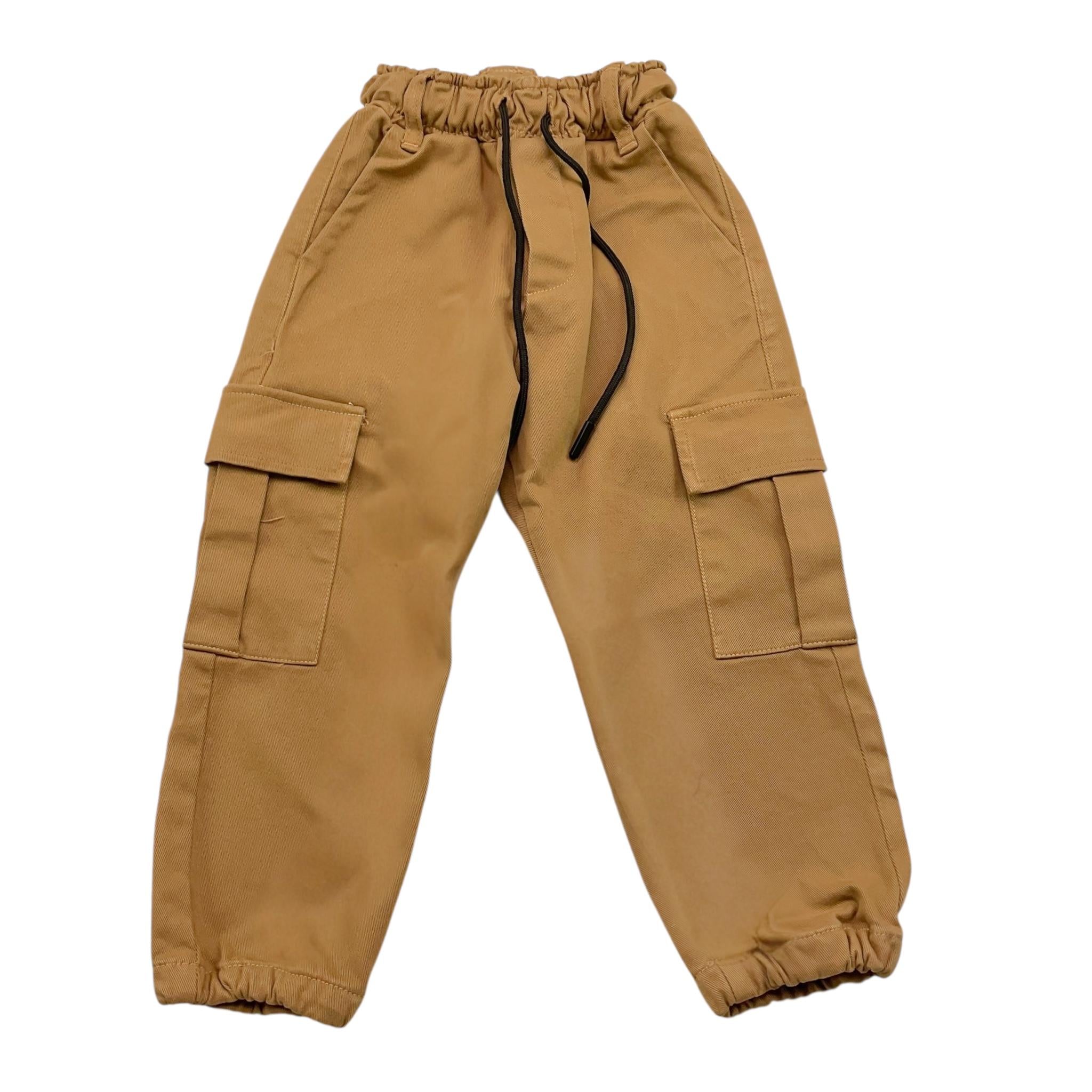 NEVER TOO pantalone modello cargo tinta unita Biscotto per Bambino NT2168B BISCOTTO NEVER TOO