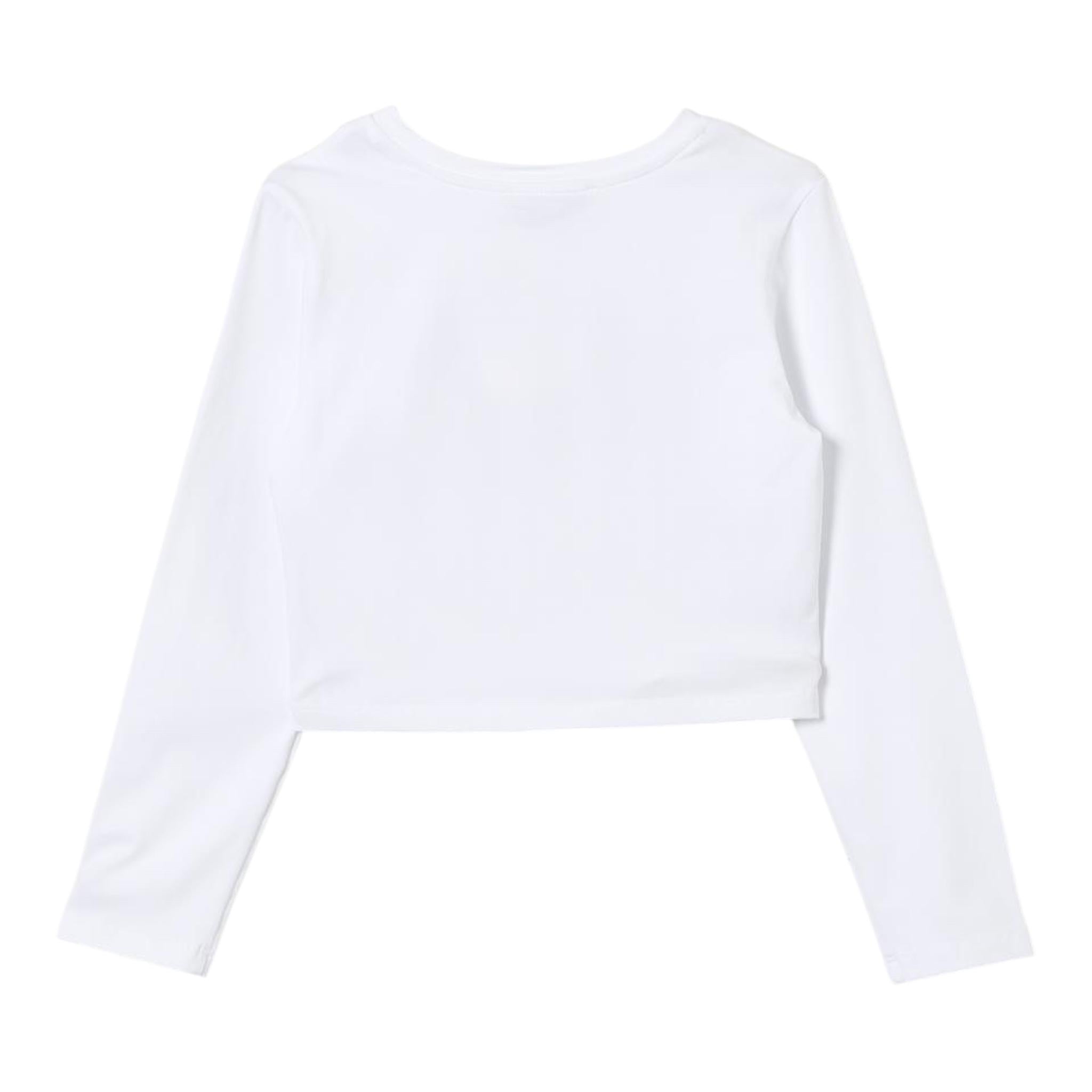 TWINSET shirt girocollo tinta unita con stampa Bianco per Bambina 242GJ2032XXXX BIANCO TWINSET