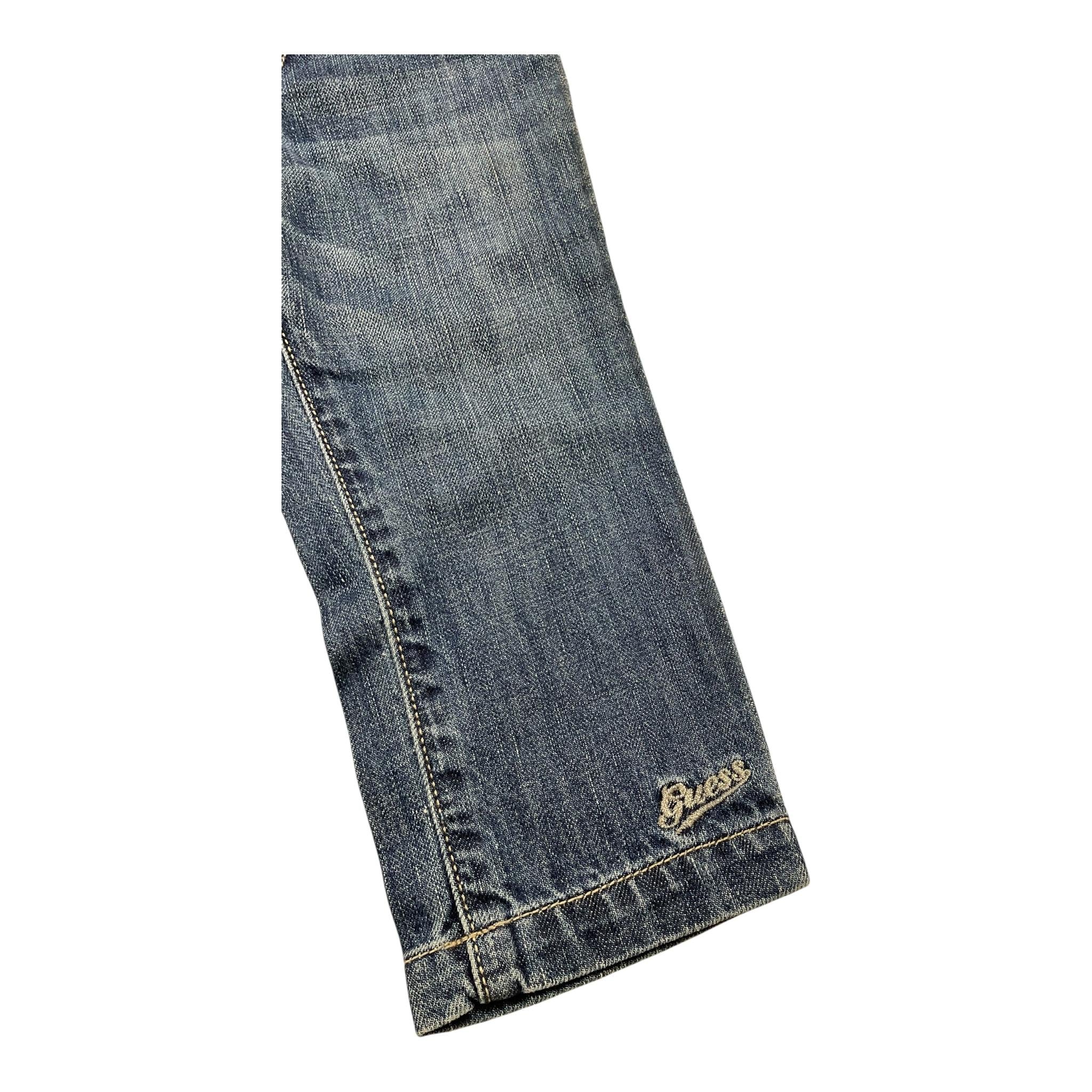 GUESS jeans tinta unita con elastico in vita Blu per Neonata K32A1030D5M BLU GUESS