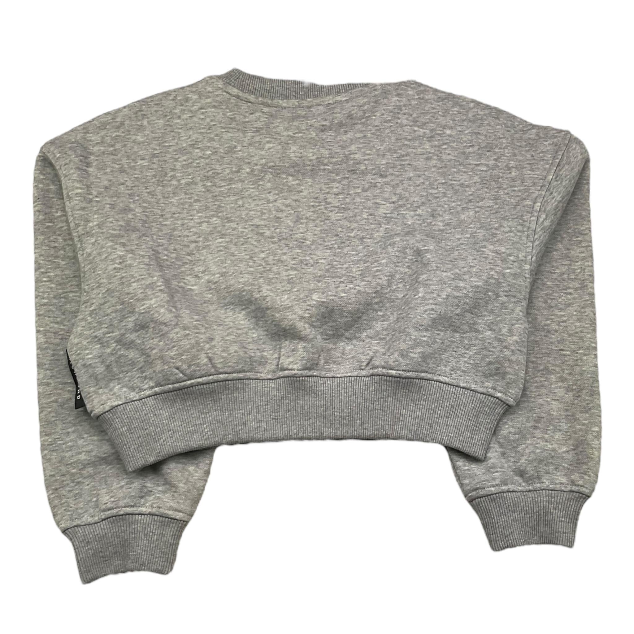 JOHN RICHMOND felpa crop girocollo tinta unita con stampa in contrasto Grigio per Bambina RGA25034FE GRIGIO JOHN RICHMOND
