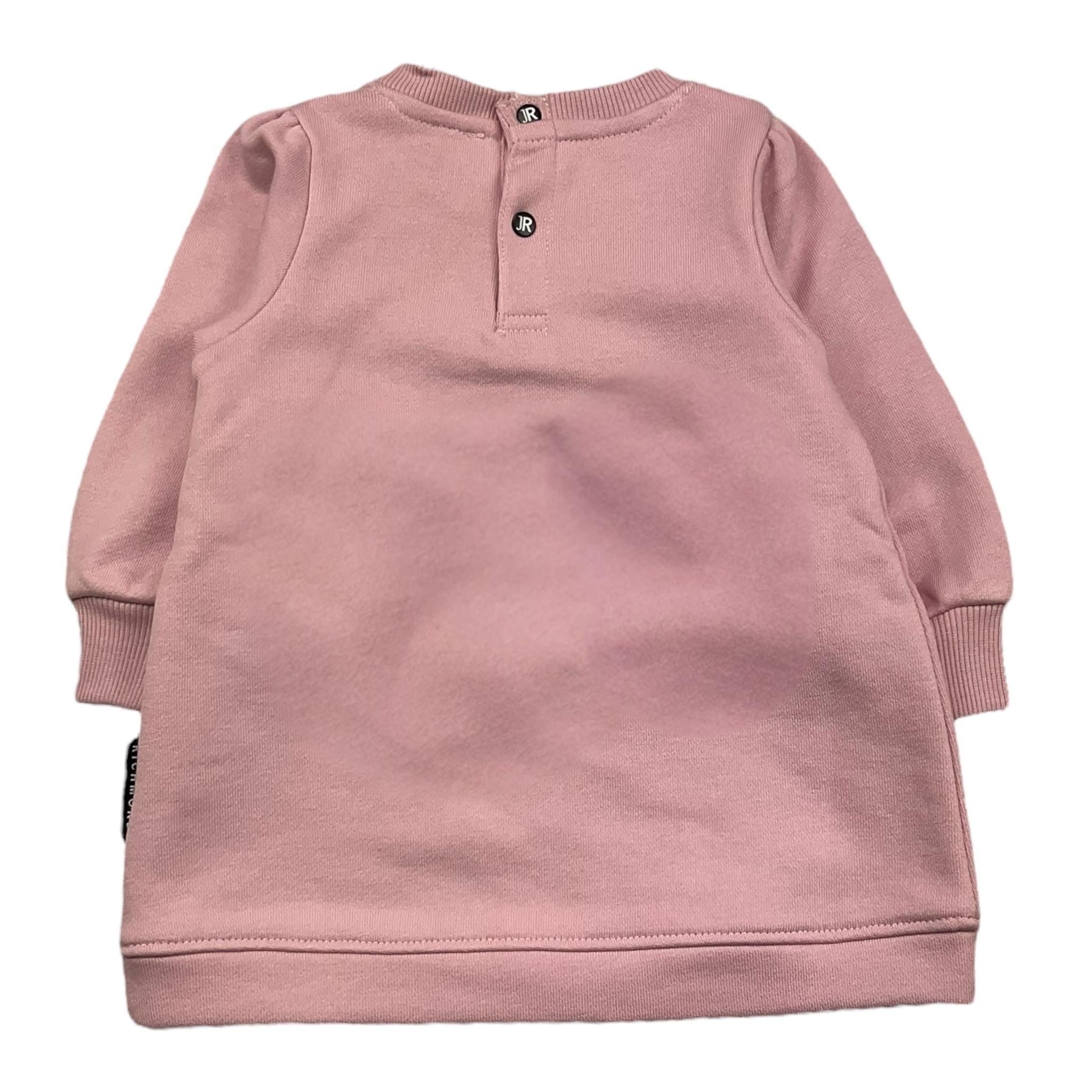 JOHN RICHMOND abito manica lunga tinta unita con logo Rosa per Neonata RIA25019VEA ROSA JOHN RICHMOND