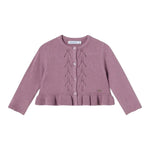 MAYORAL cardigan tinta unita traforato Viola per Neonata 2326X VIOLA MAYORAL
