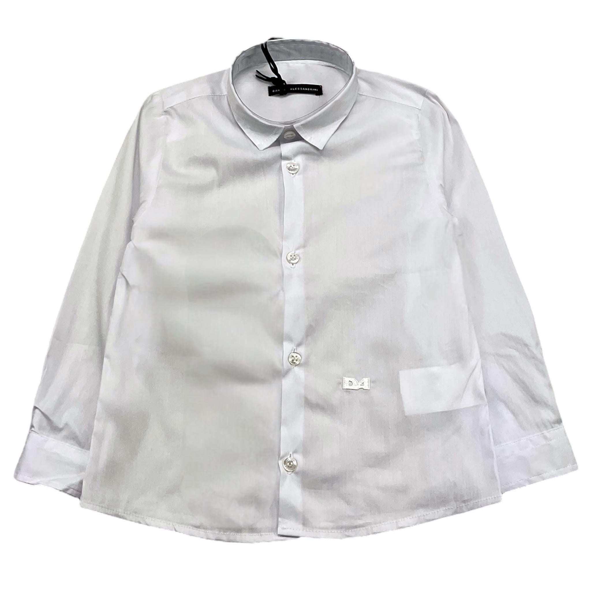 DANIELE ALESSANDRINI camicia manica lunga tinta unita Bianco per Bambino 1291C00027XJ BIANCO DANIELE ALESSANDRINI