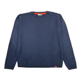 SIVIGLIA maglia girocollo tinta unita con logo Blu notte per Bambino SVJSW16057 BLU NOTTE SIVIGLIA