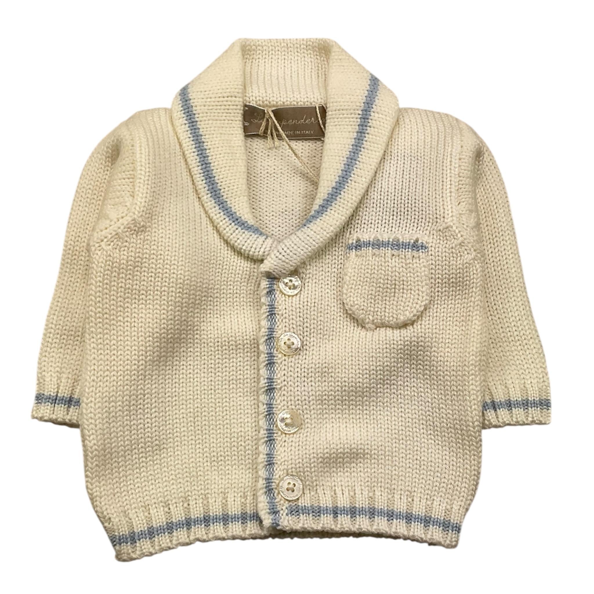 LA STUPENDERIA cardigan modello giacca tinta unita Panna per Neonato WCGH21 PANNA LA STUPENDERIA