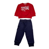 CESARE PACIOTTI completo 2pz felpa-pantalone bicolore Rosso/nero per Neonato COMP5320B ROSSO/NERO CESARE PACIOTTI