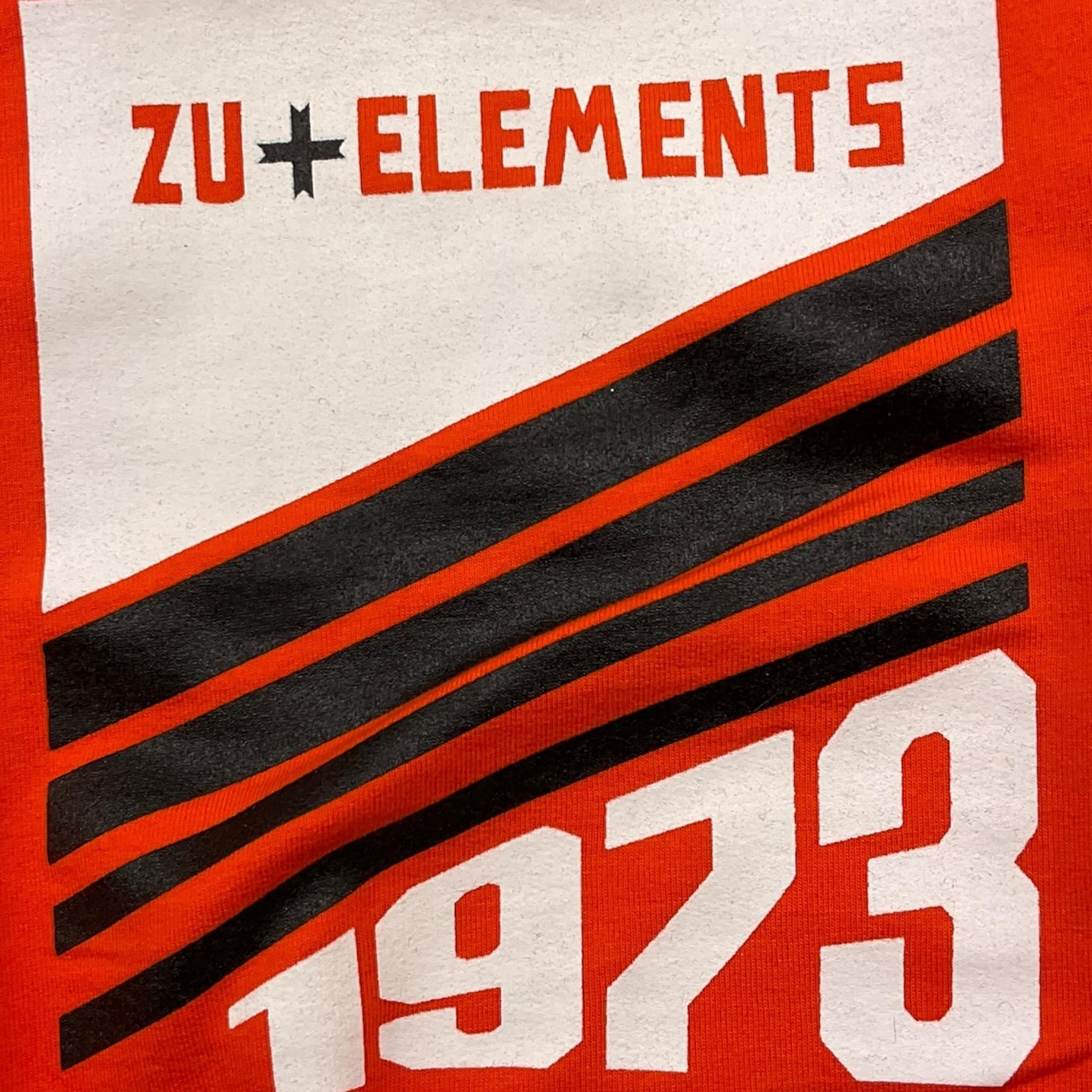 ZU+ELEMENTS felpa girocollo tinta unita con stampa Arancione per Bambino ZU263 ARANCIONE ZU+ELEMENTS