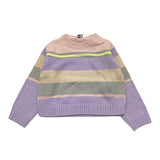 IL GUFO maglia tricolore girocollo fantasia a righe Multicolor per Bambina A24MA458EM109 MULTICOLOR IL GUFO