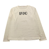 LIU JO shirt girocollo tinta unita con stampa Bianco per Bambina GF4094X BIANCO LIU JO