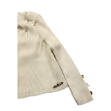 GAELLE maglia tinta unita mezzo collo con logo Bianco per Bambina 2741W00400X BIANCO GAELLE