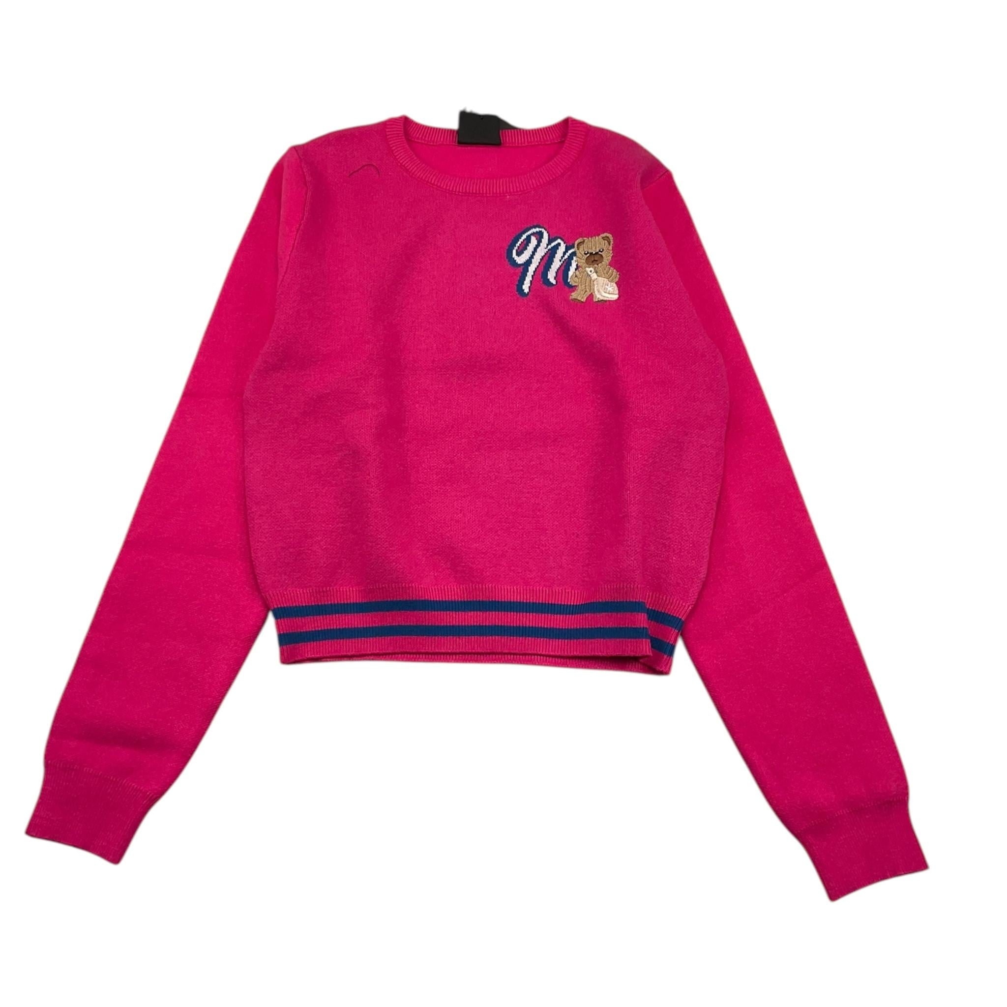MARC ELLIS maglia tinta unita con stampa Fuxia per Bambina JMJSW00194 FUXIA MARC ELLIS