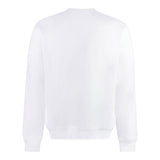 DSQUARED2 felpa chiusa girocollo tinta unita con logo Bianco per Neonato DQ2055N BIANCO DSQUARED2