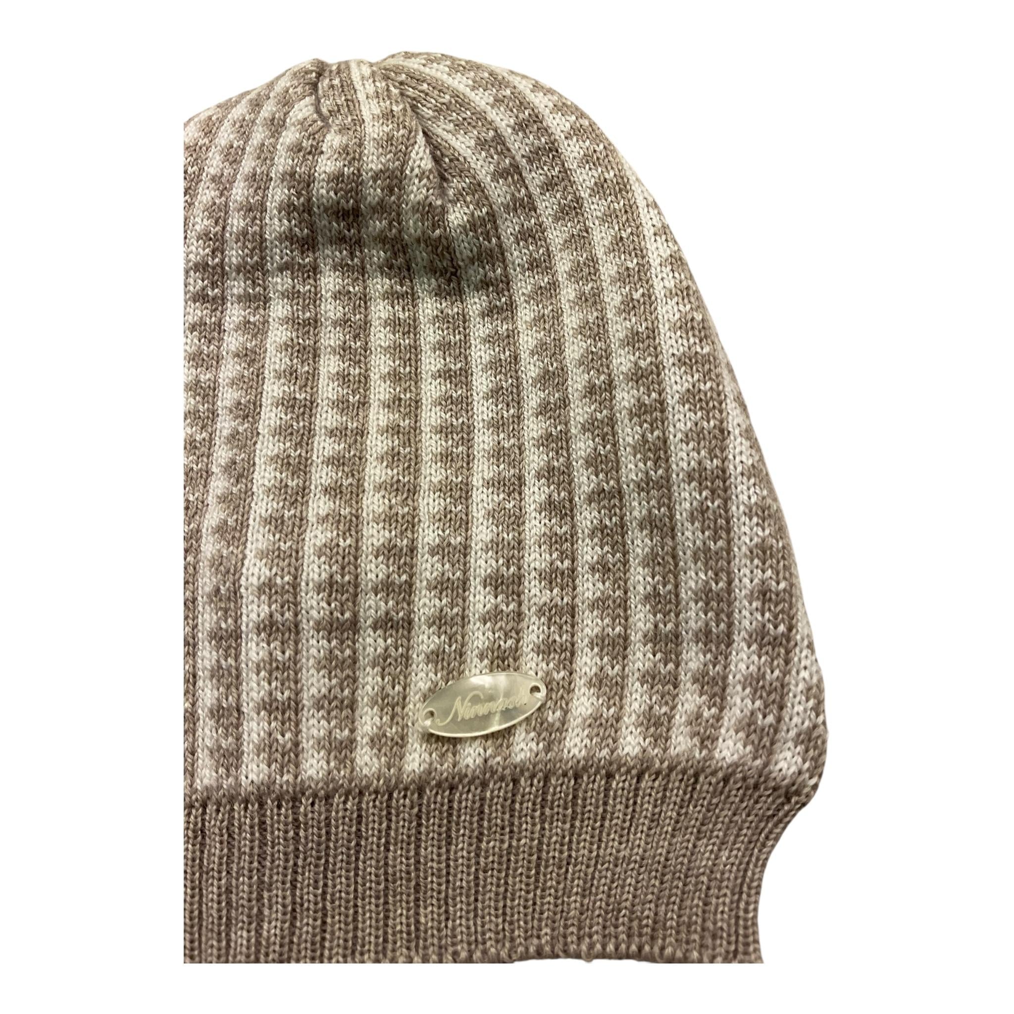 NINNAOH cappello tinta unita con microfantasia Bianco per Neonato I23313F BIANCO NINNAOH
