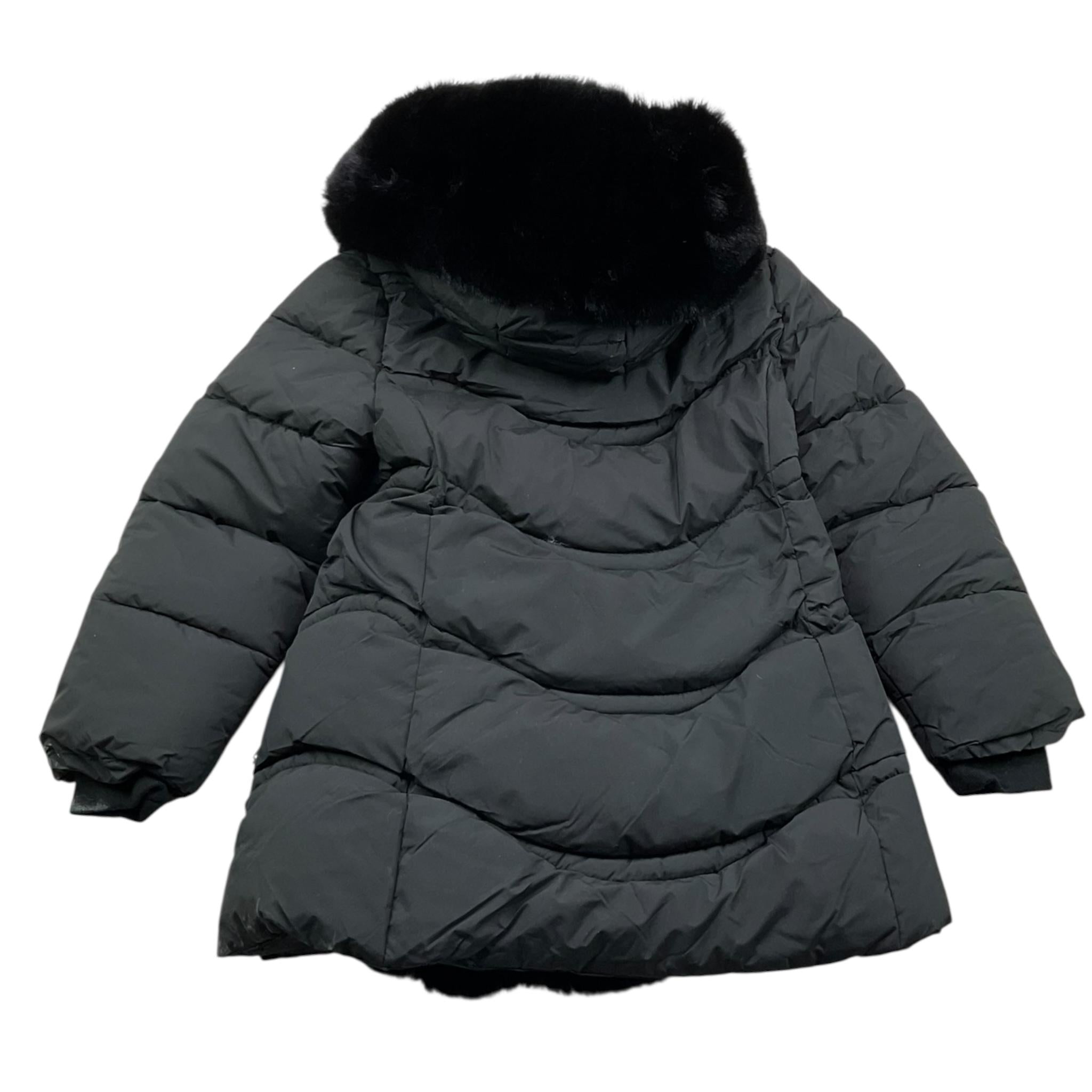 PINK BABY giubbino tinta unita con cappuccio Nero per Bambina 8039 NERO PINK BABY
