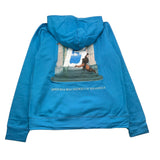 BUTNOT felpa chiusa con cappuccio tinta unita cn stampa Azzurro per Bambino B9895547 AZZURRO BUTNOT