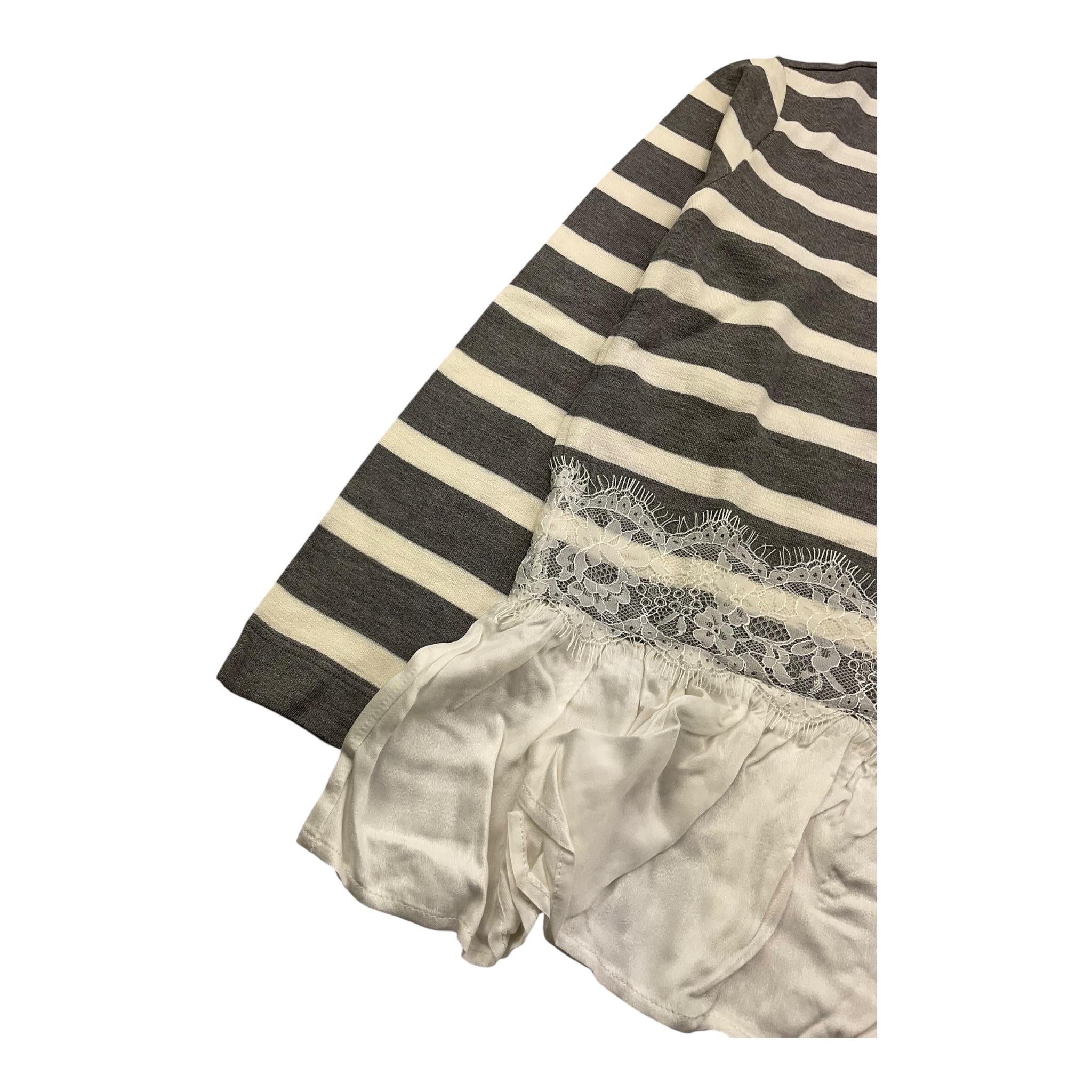 MONNALISA maglia fantasia a righe Bianco/grigio per Bambina 176605 BIANCO/GRIGIO MONNALISA